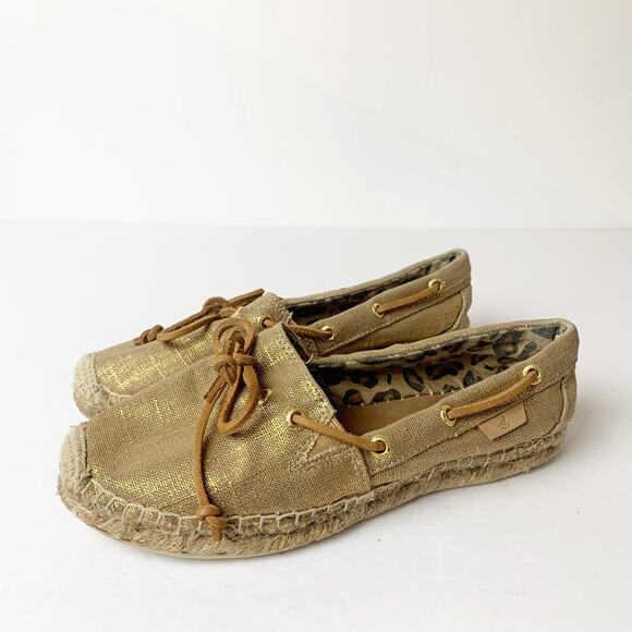 Sperry Top-Sider 9153149 Katama Espadrille Gold5.5 - Picture 1 of 7